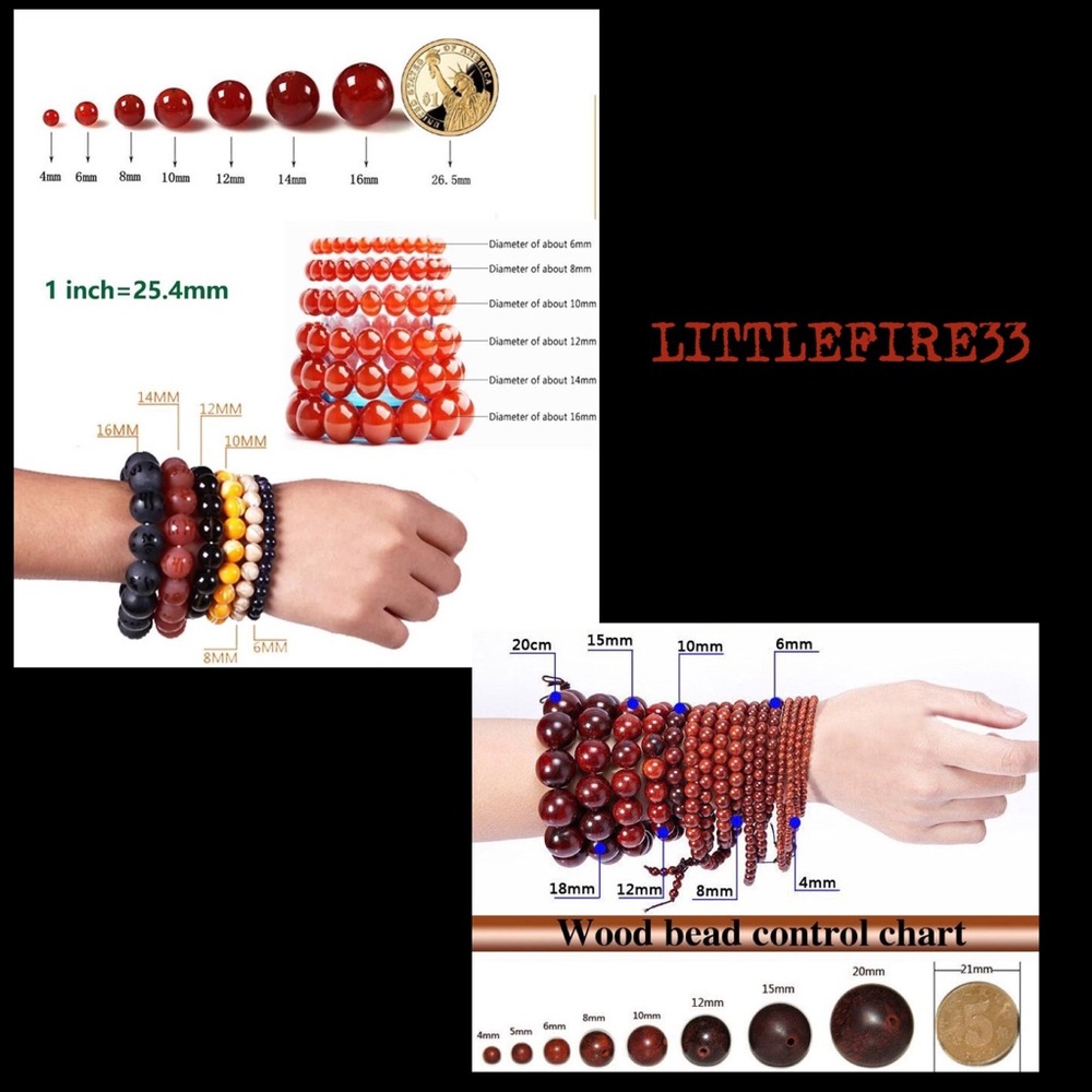 โจGREEN JASPER/ROSEWOOD/TIGER EYE MALA NECKLACE - Picture 16 of 16